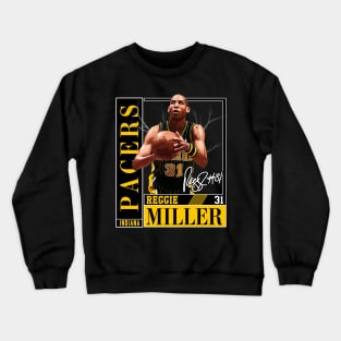 Reggie Miller Choke Sign Basketball Legend Signature Vintage Retro 80s 90s Bootleg Rap Style Crewneck Sweatshirt